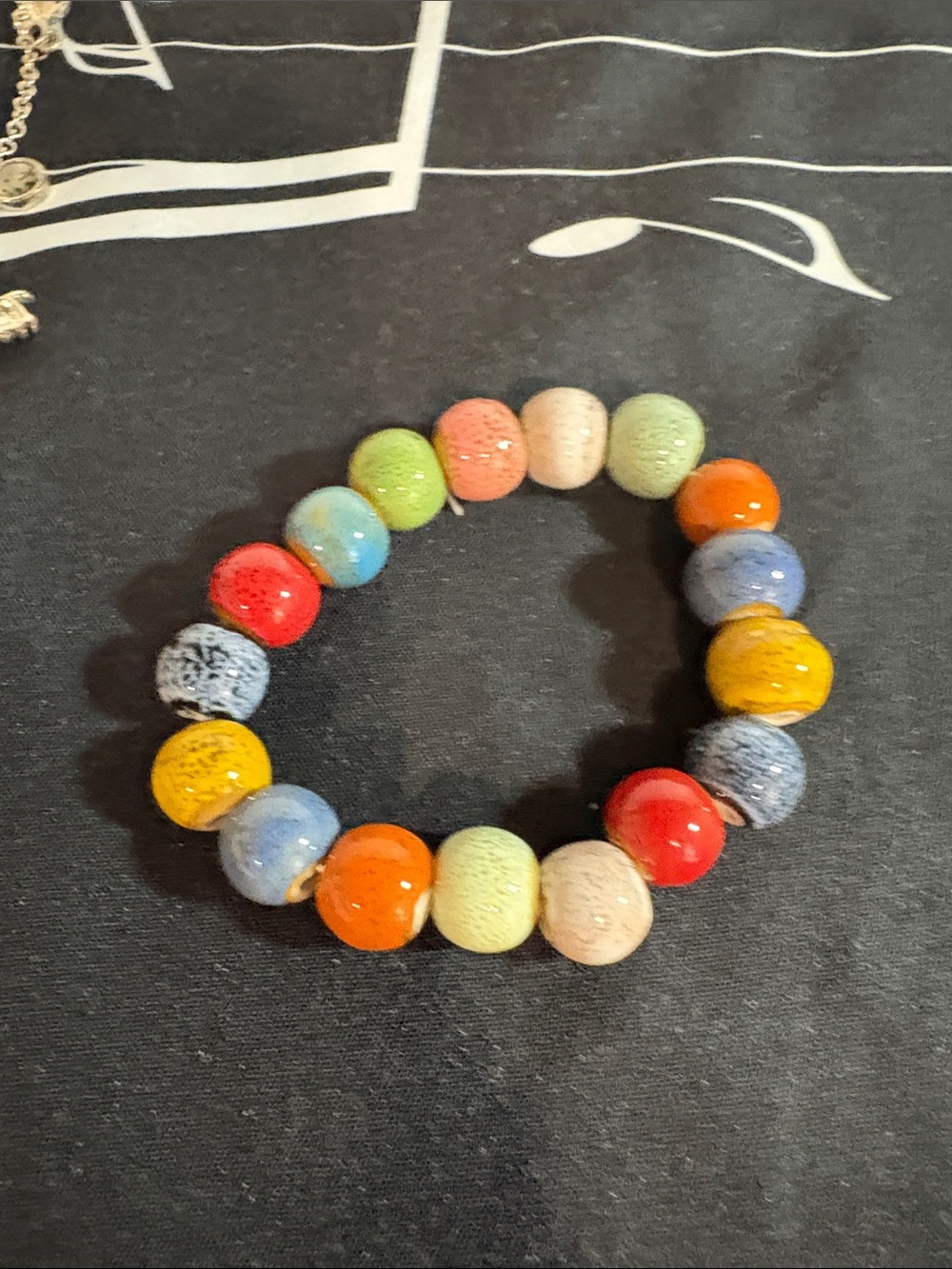 Multicolor Beaded Stretch Bracelet